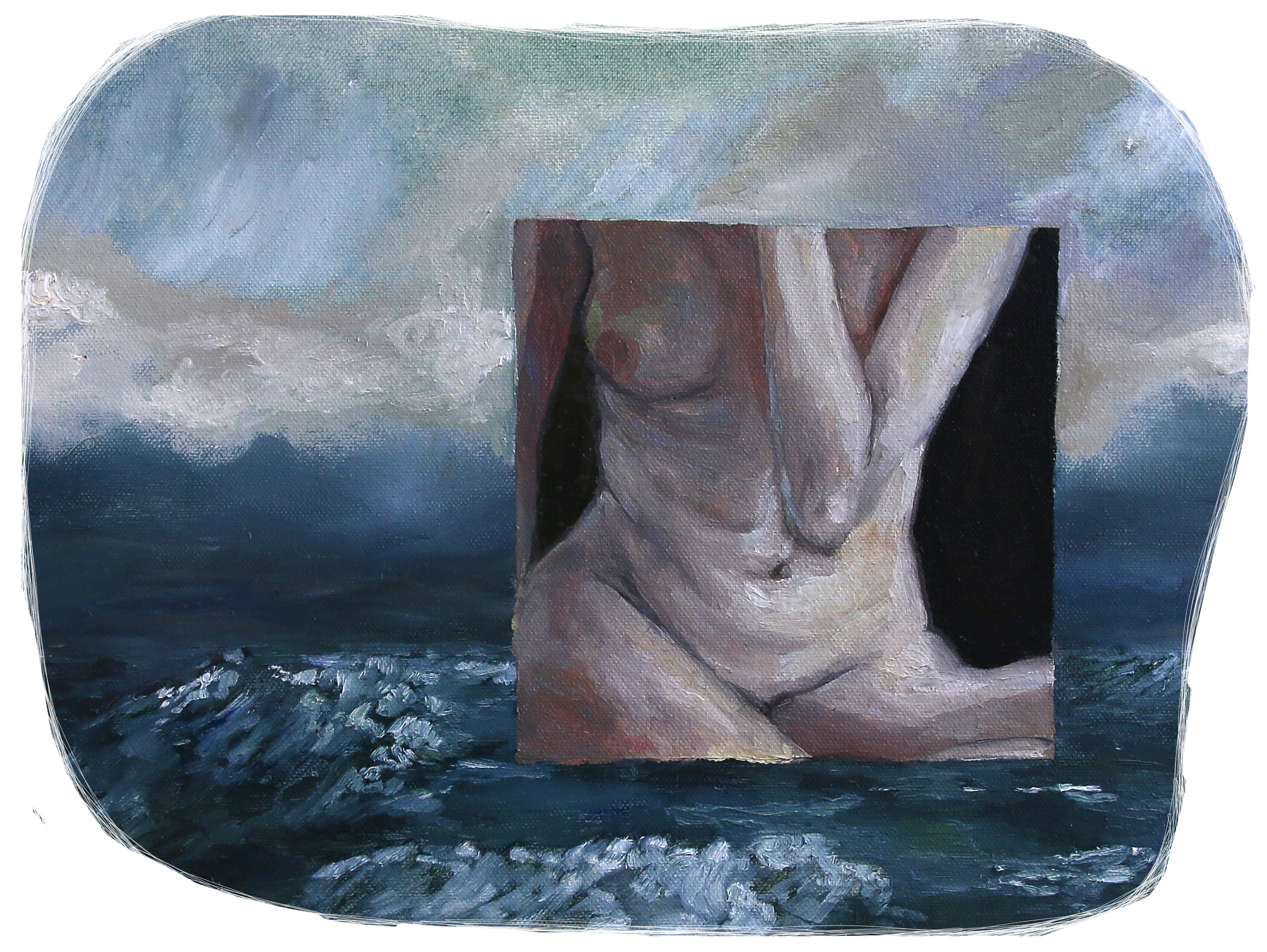 Peinture de Laurane CHAUDERON représentant un Nu artistique